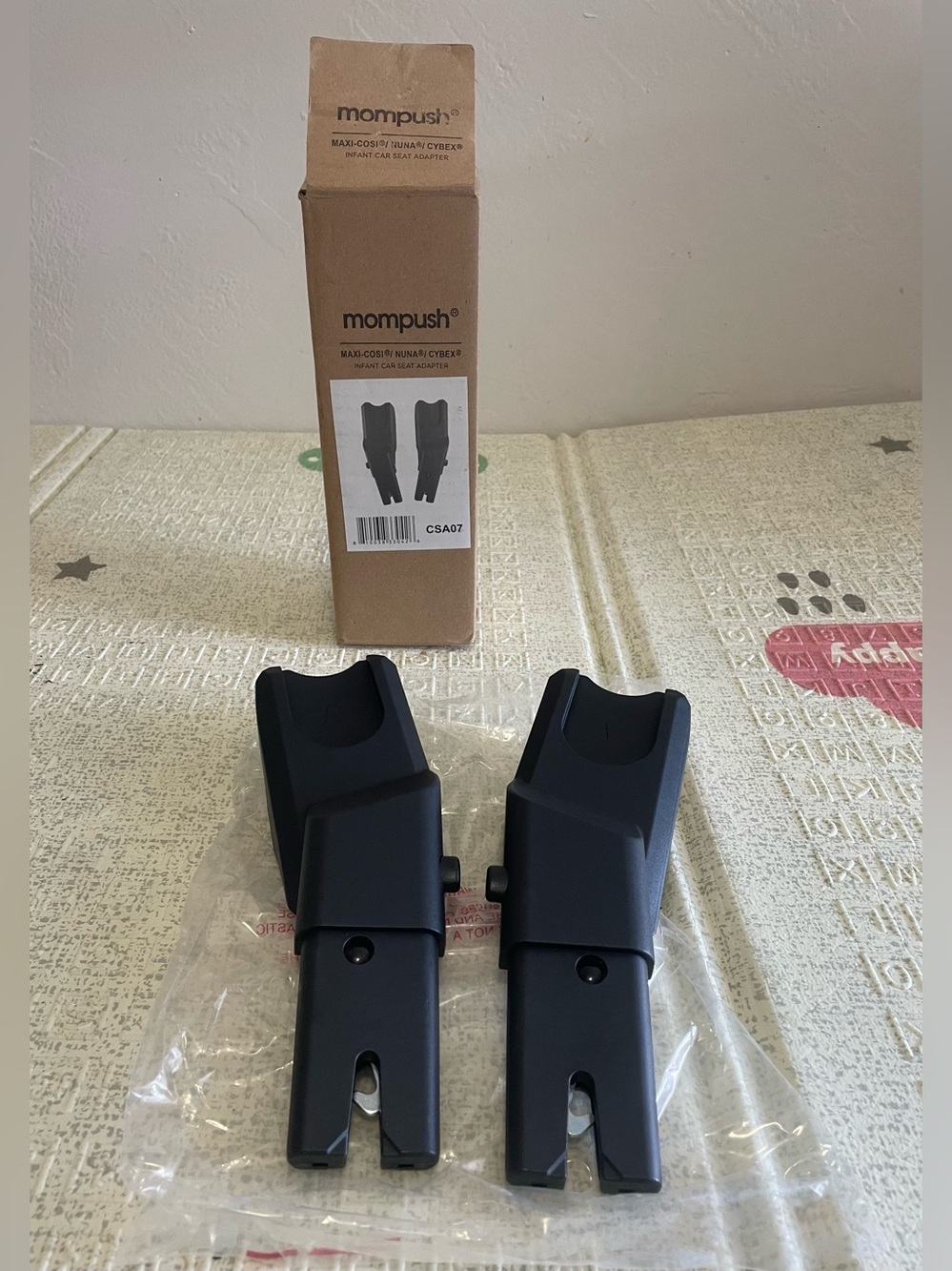 Mompush Black Infant Car Seat Adapter for Maxi-Cosi/Nuna/Cybex